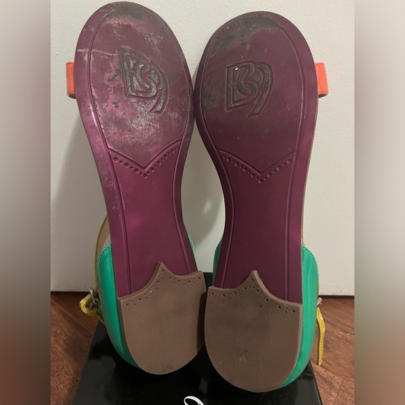 Boutique 9 Orange Multi Patent Sandals, Size 9 - Picture 7 of 7